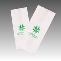 SACCHETTO KRAFT BIANCO STAMPATO GENERICO FARMACIA